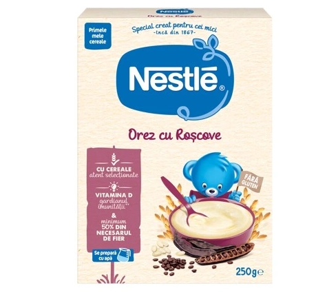 Nestle - Cereale cu orez si roscove